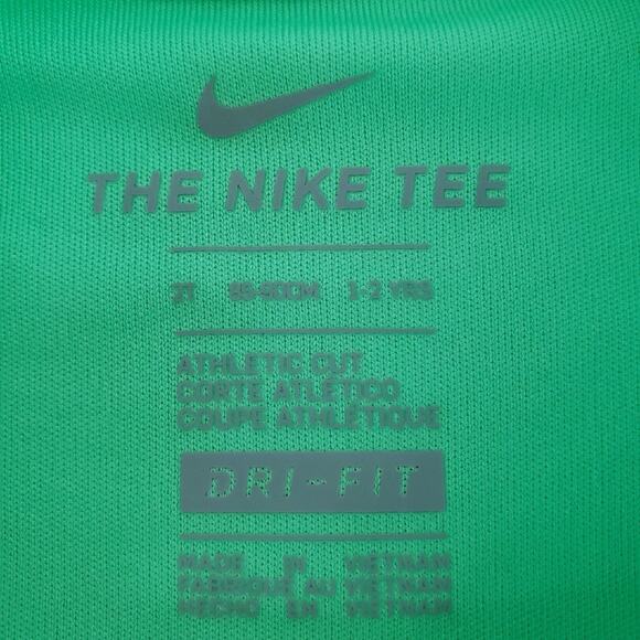 Nike Green Tank 2T Ombre Dots Sleeveless Shirt Dri-Fit - Picture 4 of 6